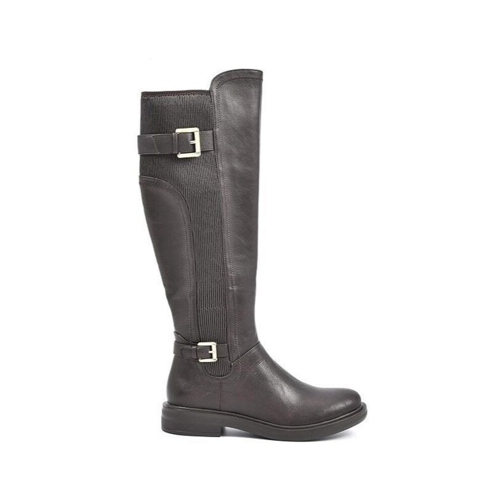 White Mountain Womens 8 M Dark Brown Meditate Flat Riding Boots NIB HE6